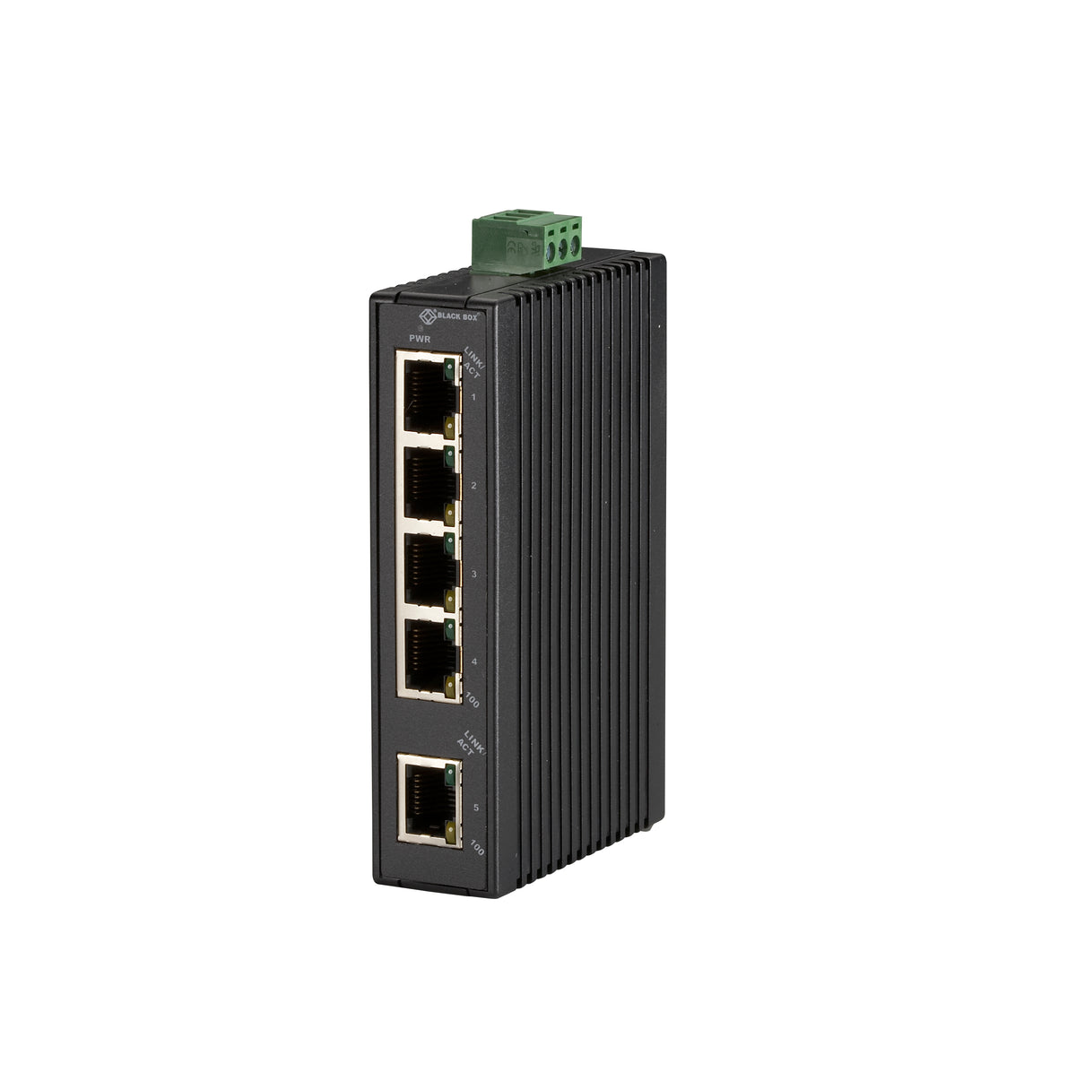 Hardened Mini Industrial Switch, (5) 10-/100-Mbps Copper