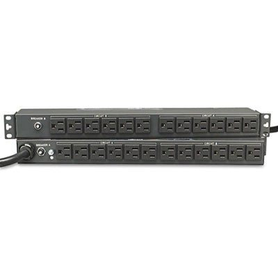 2.9kW Single-Phase 120V Basic PDU, 24 NEMA 5-15R Outlets, NEMA L5-30P Input, 15