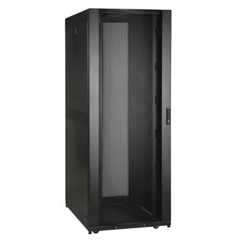 42U SmartRack Seismic-Certified Standard-Depth Rack Enclosure Cabinet with doors