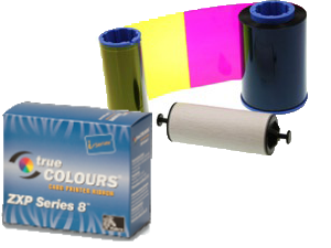ZEBRACARD, CONSUMABLES, YMCKI TRUE COLOURS I SERIES COLOR 5 PANEL RIBBON, ZXP SERIES 8 COMPATIBLE, 500 IMAGES PER ROLL, PRICED PER ROLL