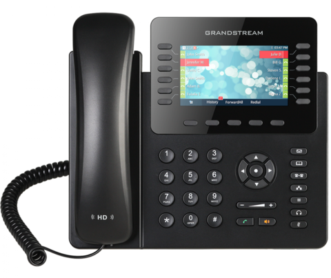 GRANDSTREAM 12 LINES, 6 SIP ACCOUNTS, POE + GIGE, COLOR