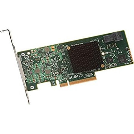 LSI Logic Controller Card 05-26105-00 MegaRAID 9341-4i Single 4Port SATA/SAS PCI Express 3 12Gb/s Low Profile Bracket Brown Box