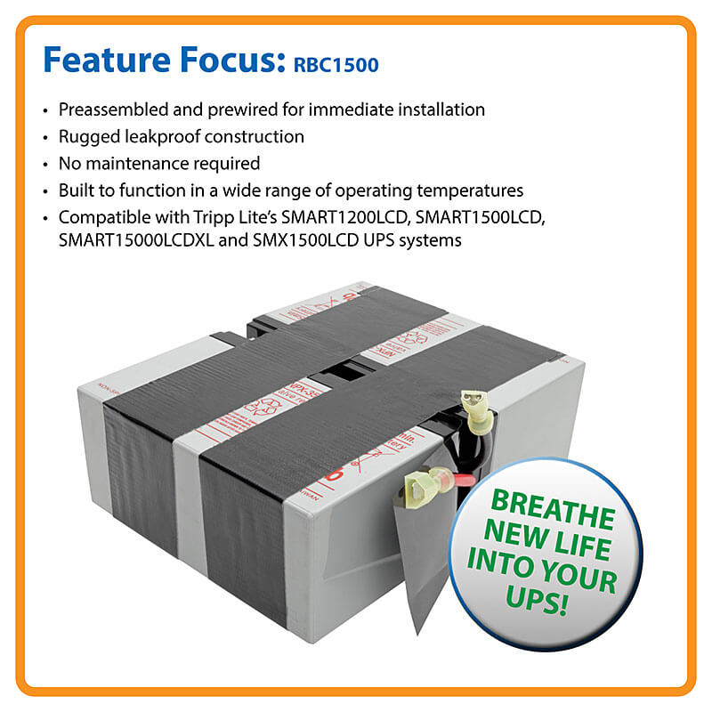 Battery Replacement for Select SMART UPS Systems 2 12V Batteries