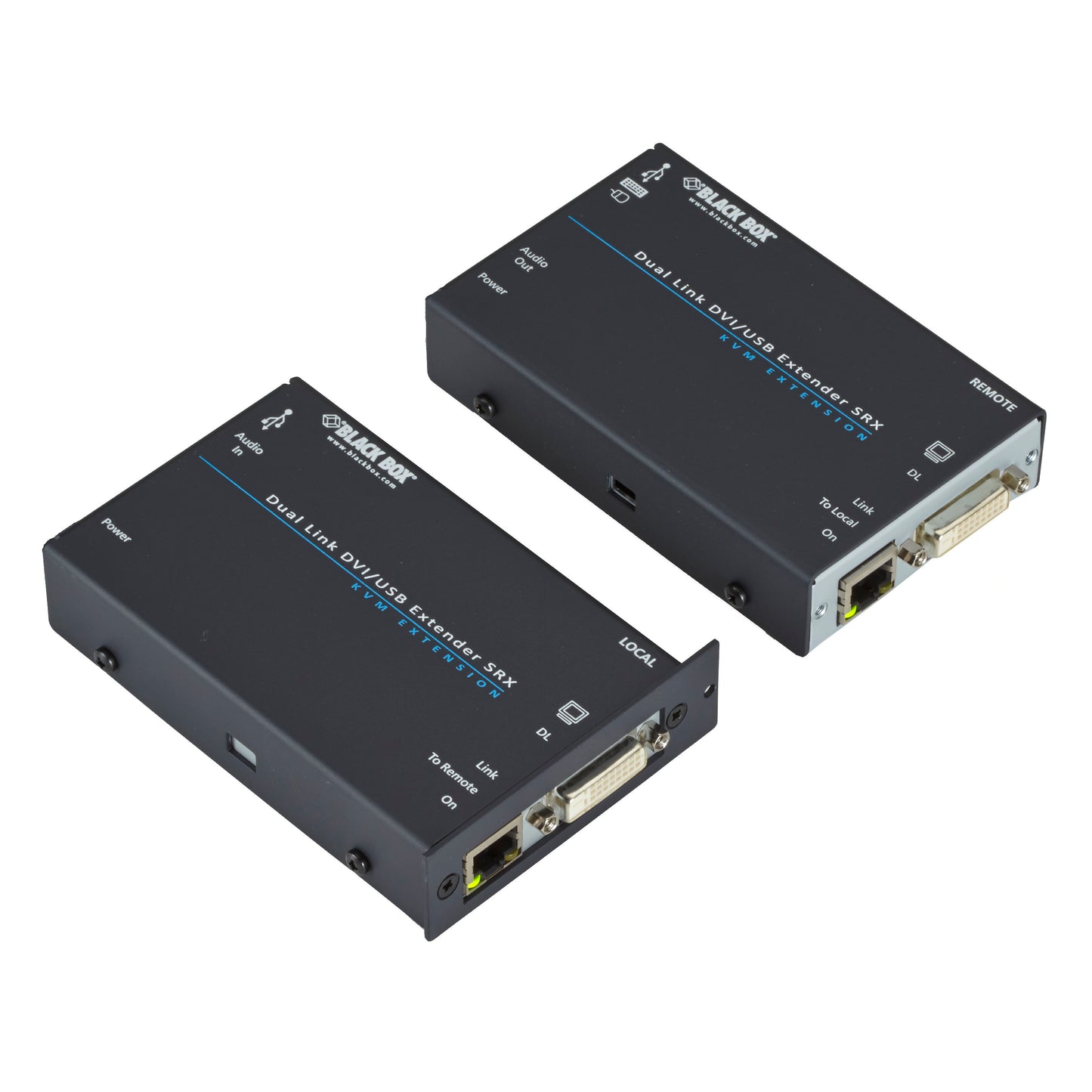 Wizard SRX Series KVM Extender - Dual Link DVI-D, USB 2.0, Audio, Single Access,