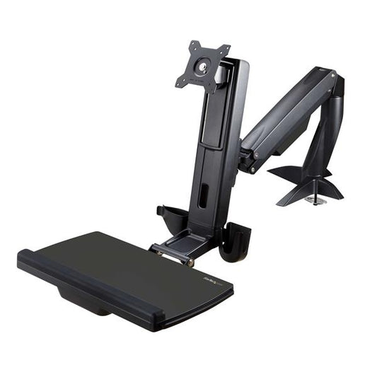 SIT STAND MONITOR ARM HEIGHT