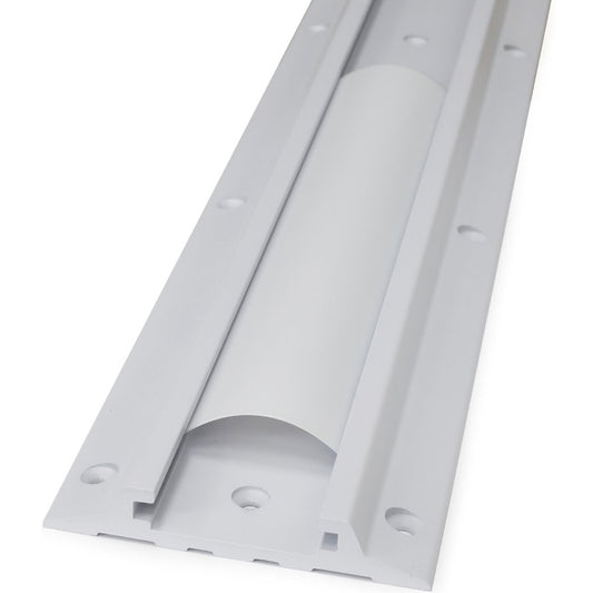34in Wall Track White- Acts as a common interface for Wall Mount Arms and CPU Ho