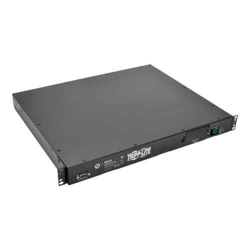 2 2.4kW Single-Phase ATS/Metered PDU, 200 240V Outlets (10 C13), 2 C14 Inlets, 3