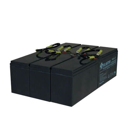 3U UPS Replacement 72VDC Battery Cartridge (1 Set of 6) for Select SmartOnline U
