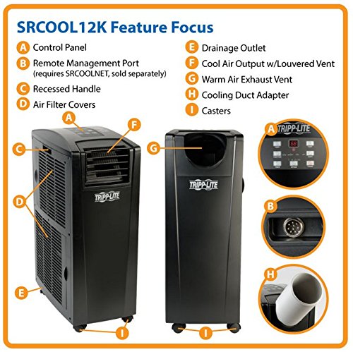 Tripp-Lite SRCOOL12K 120V Self-Contained Portable Air Conditioning Unit Retail