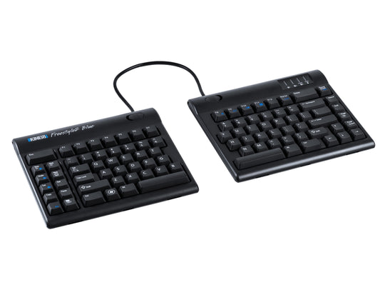 Kinesis Freestyle2 Blue Multichannel Bluetooth Split Adjustable Separated Keyboa
