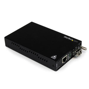 Convert and extend a Gigabit Ethernet connection over Multimode LC fiber with re