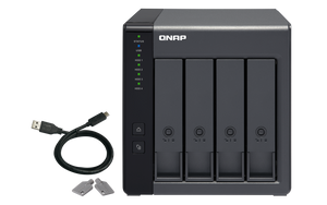 QNAP Removable Drive TR-004-US 4-bay USB 3.0 type-C 5Gbps hardware RAID enclosure DAS Retail