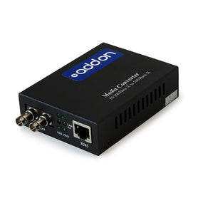 AddOn 10/100/1000Base-TX(RJ-45) to 1000Base-SX(ST) MMF 850nm 550m Managed Media