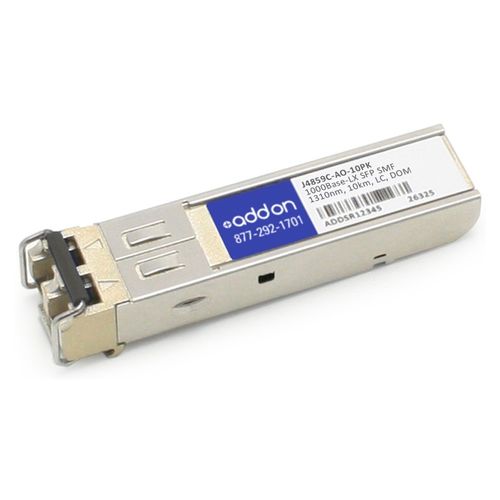 AddOn HP J4859C Compatible TAA Compliant 1000Base-LX SFP Transceiver (SMF, 1310n
