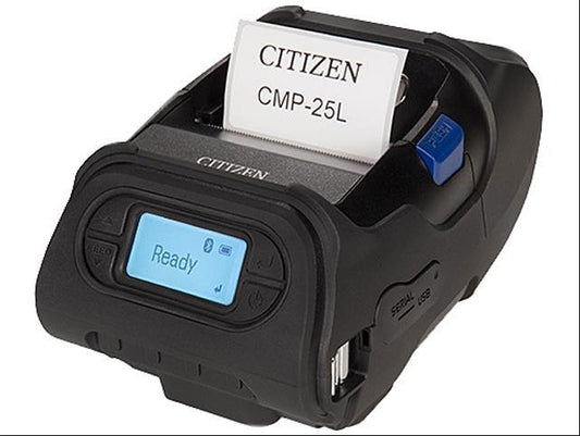 CITIZEN, CMP-25L MOBILE PRINTER, USB, ANDROID & IOS BLUETOOTH, ZPL
