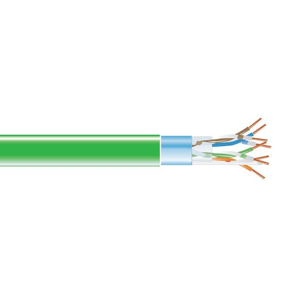 CAT5e Shielded 350-MHz Solid Bulk Cable STP 24 AWG 4-Pair 1000-ft. 304.8-m Plenu