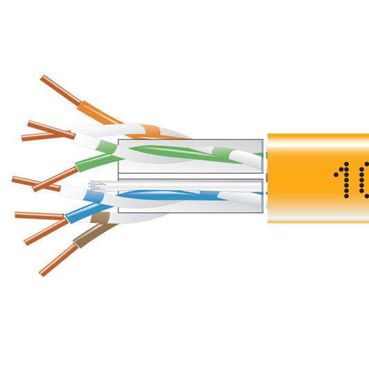 GIGATRUE 550 CAT6 BULK PLN, ORANGE, 1000FT