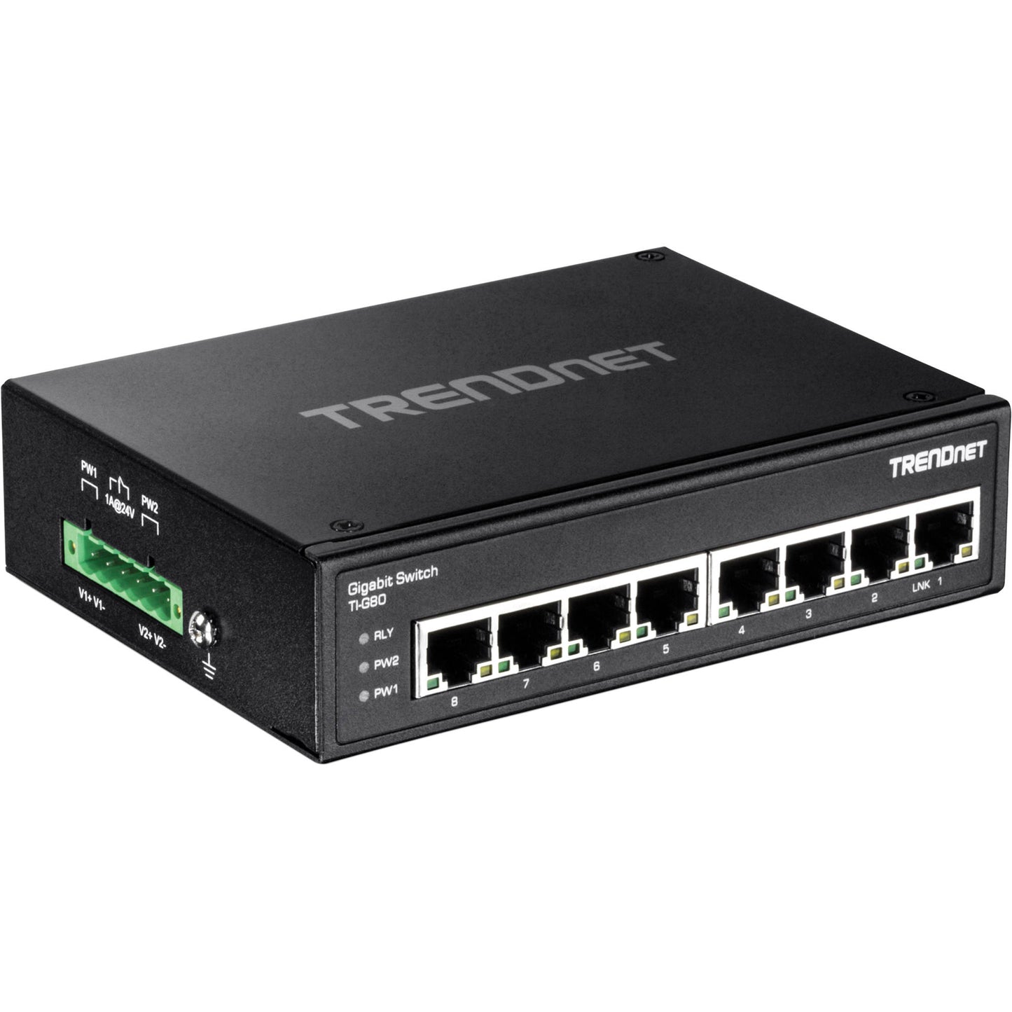 8Port HI Gigabit DinRailSwitch