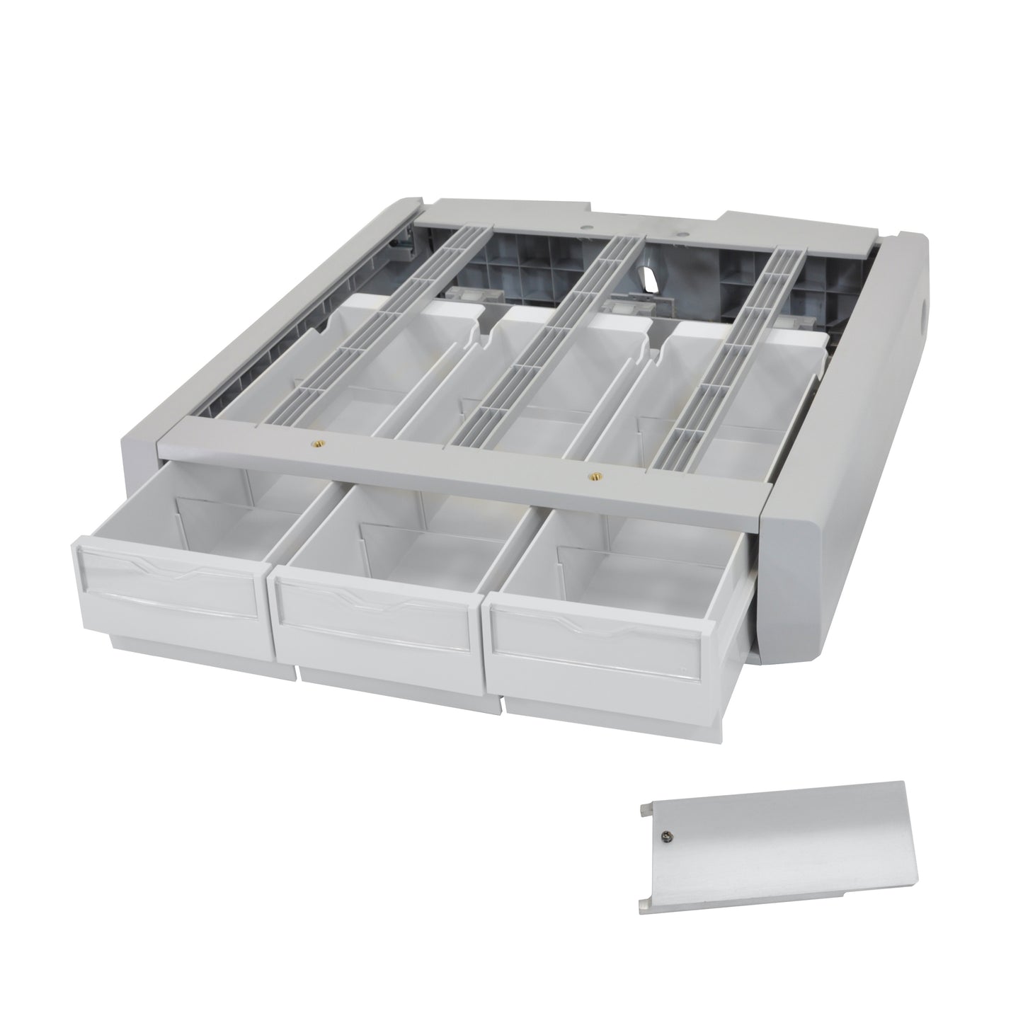 StyleView Supplemental Storage Drawer, Triple (grey/white) Includes drawer assem