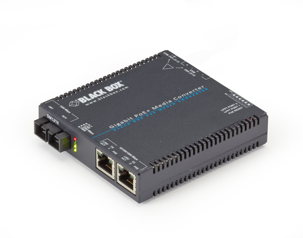 POE+ 10/100/1000 MED CONVSM 1310NM SC 15KM