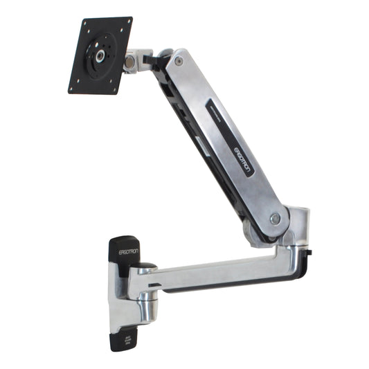 LX Sit-Stand Wall Mount LCD Arm (polished aluminum)