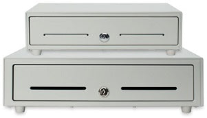 STAR MICRONICS, CASH DRAWER, CD3-1616WT55-S2, WHITE, 16WX16D, PRINTER DRIVEN, 5BILL-5COIN, 2 MEDIA SLOTS, CABLE INCL.