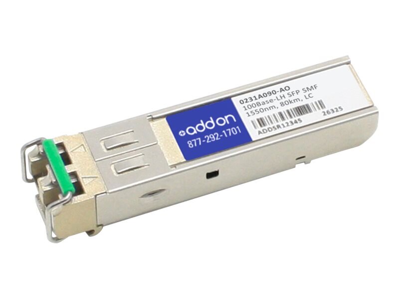 AddOn HP 0231A090 Compatible TAA Compliant 100Base-LH SFP Transceiver (SMF, 1550