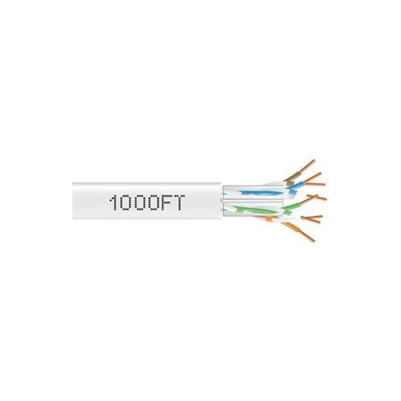 CAT6A SOLID RISER 1000 WHITE
